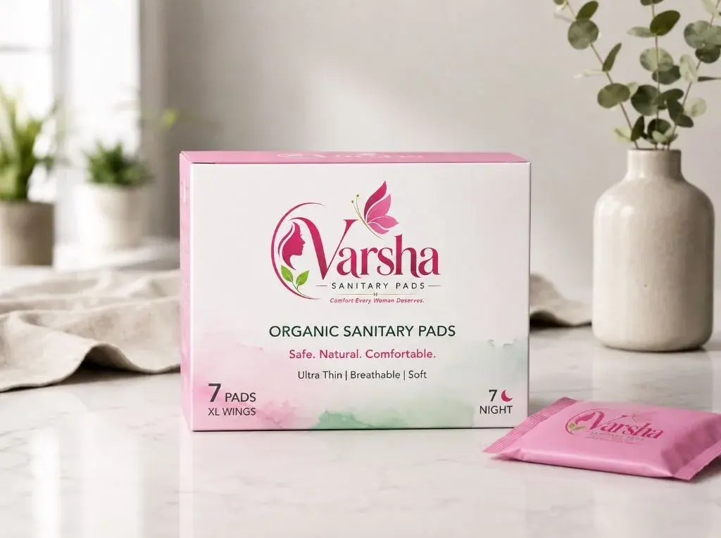 Varsha Sanitary Pads Premium Packaging